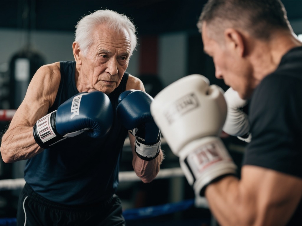 硬核拳击训练！高速反应展现实力年龄无阻